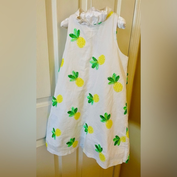 Janie and Jack pineapple dress size 6T - Picture 1 of 5